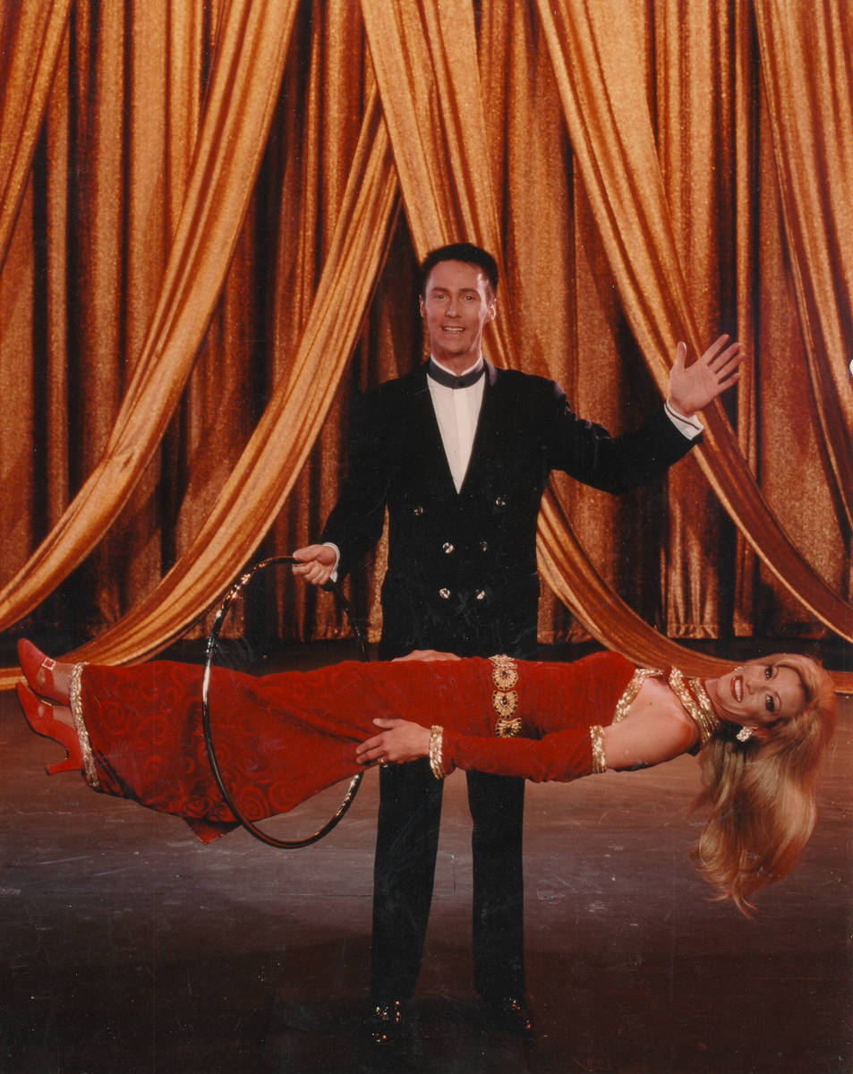 Lance Burton's levitation act is shown here in 2008. (Lance Burton)