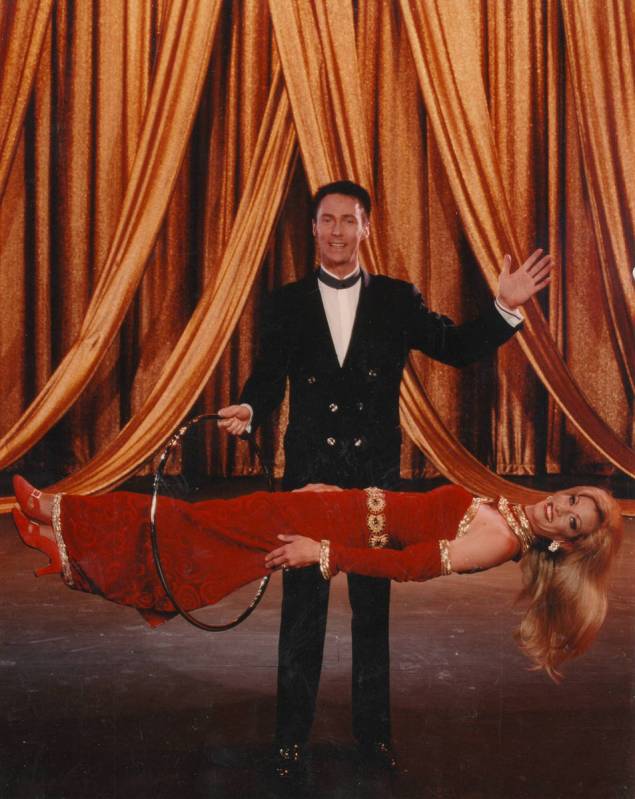 Lance Burton's levitation act is shown here in 2008. (Lance Burton)