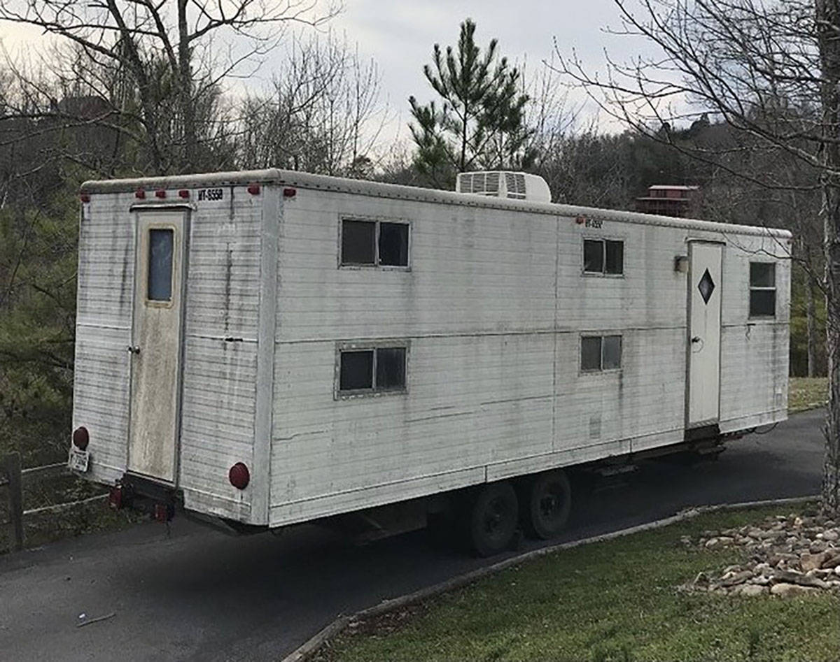 What the railroad camp car looked like before Hannah Doss and her family began renovations to c ...
