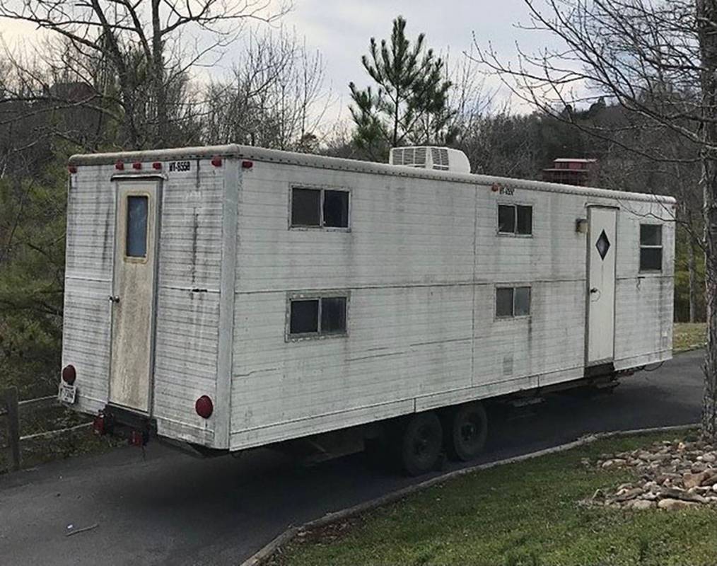 What the railroad camp car looked like before Hannah Doss and her family began renovations to c ...