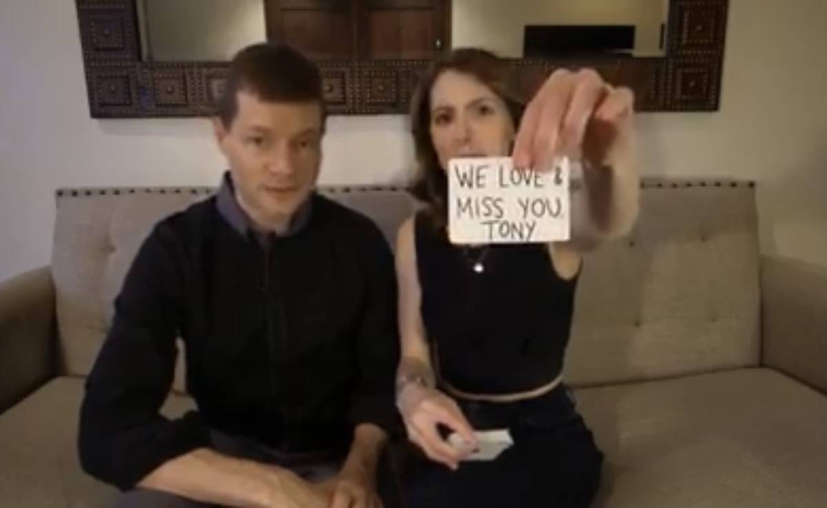 Magician Jen Kramer and former Zappos exec Dylan Jorgensen are shown on a screen grab during To ...