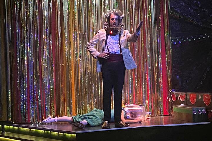 The Gazillionaire and Penny Pibbets are shown in the return of "Absinthe" at Caesars Palace on ...