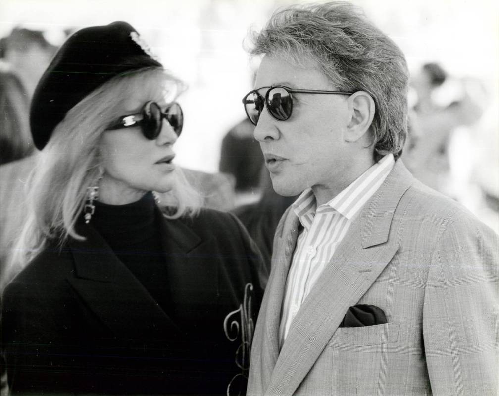 Phyllis McGuire with casino owner Bob Stupak on Nov. 4, 1995. (Las Vegas Review-Journal)