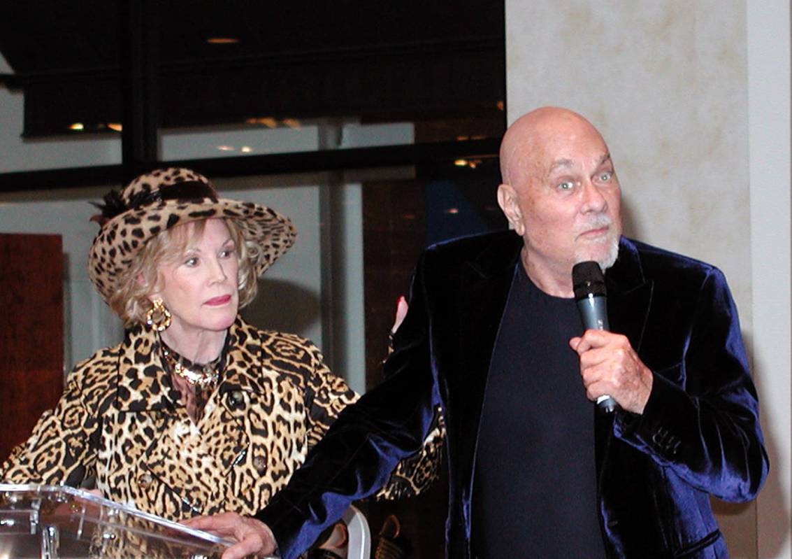 Phyllis McGuire, mistress of ceremonies for the annual Nevada Cancer Institute in 2007, with ac ...