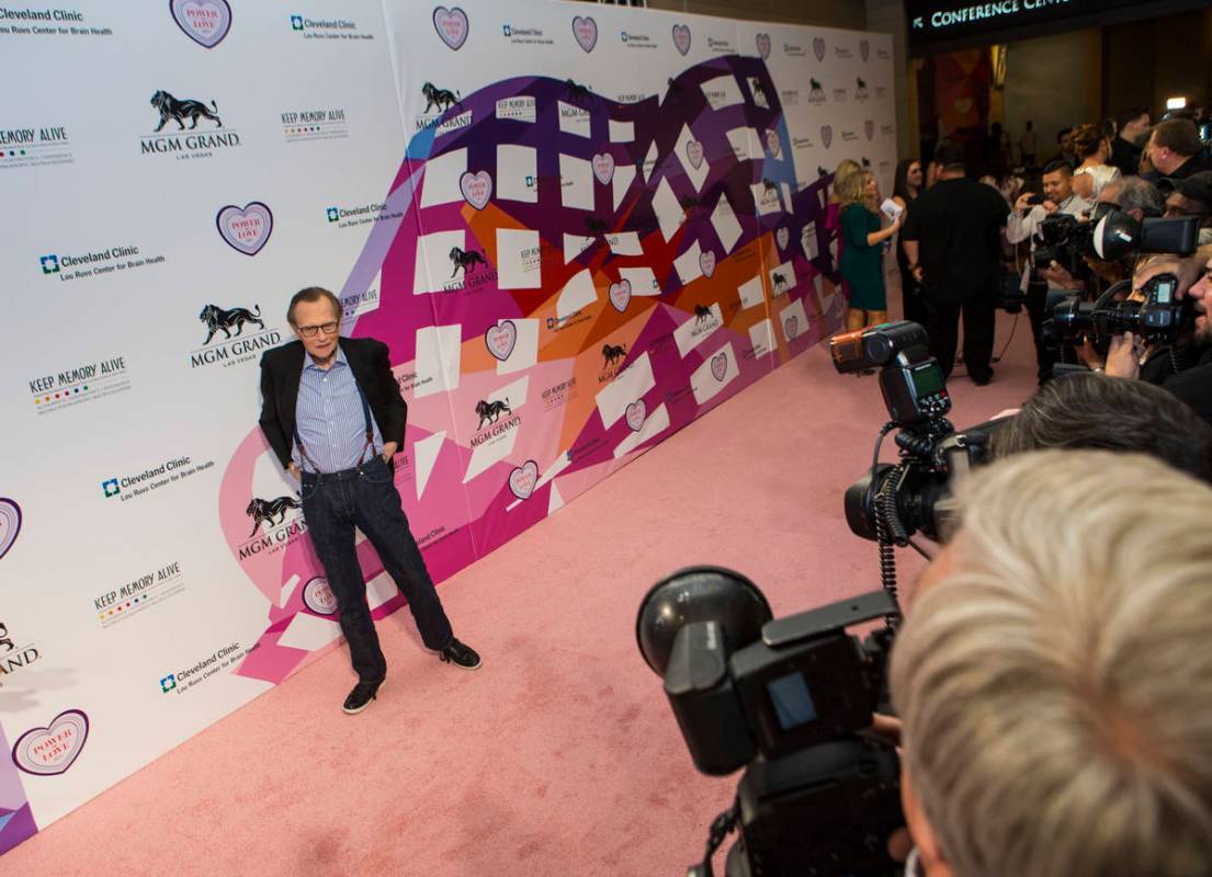Media personality Larry King on the red carpet before Keep Memory Alive's 21st annual Power of ...