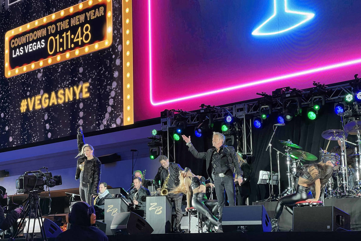 Zowie Bowie during his New YearÕs Eve show and CBS broadcast at Stadium Swim at Circa in d ...