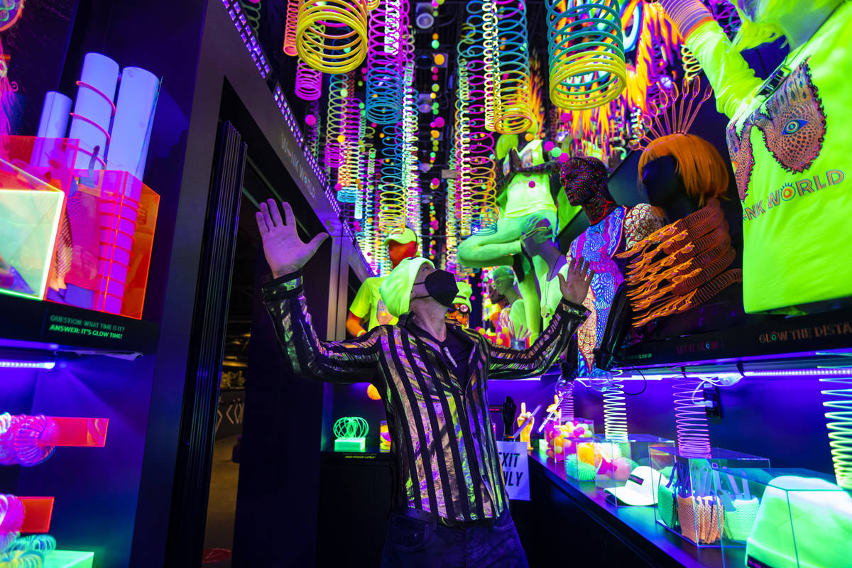 Chris Wink, co-founder of the Blue Man Group and director of content at Area15, poses for a por ...