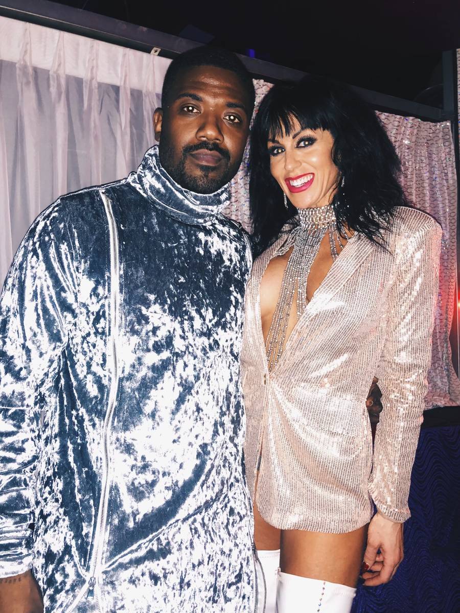 Rapper and TV star Ray J is shown with "Sexxy" creator and star Jen Romas at Larry Flynt's Hust ...