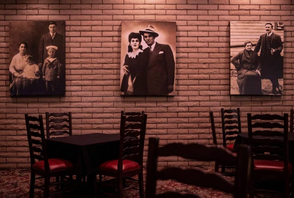 The dinning room at Bootlegger Bistro on Wednesday, Aug. 5, 2020, in Las Vegas. (Benjamin Hager ...