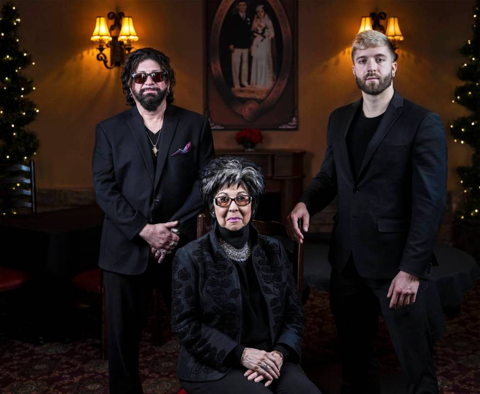 Ron Mancuso, left, Lorraine Hunt-Bono and Roman Mancuso at Bootlegger Bistro on Wednesday, Aug. ...