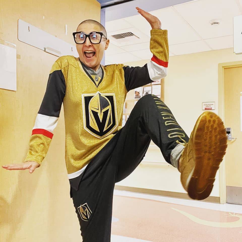 MGM Resorts International PR rep Ashley Farkas is shown grooving in a photo posted on her Faceb ...