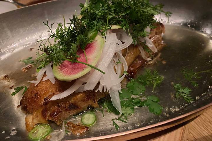 Duck carnitas at Elio. (Al Mancini/Las Vegas Review-Journal)