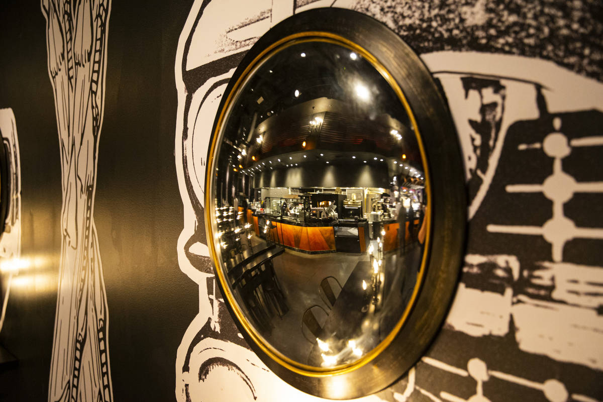 An interior view of Chef Todd English's new restaurant, The Beast, at Area15 in Las Vegas on Th ...