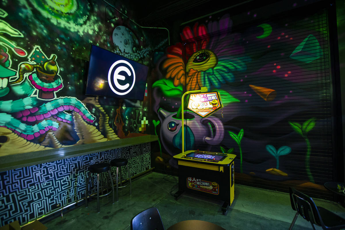 A view of first level of the Emporium arcade bar at Area15 in Las Vegas on Thursday, Feb. 4, 20 ...