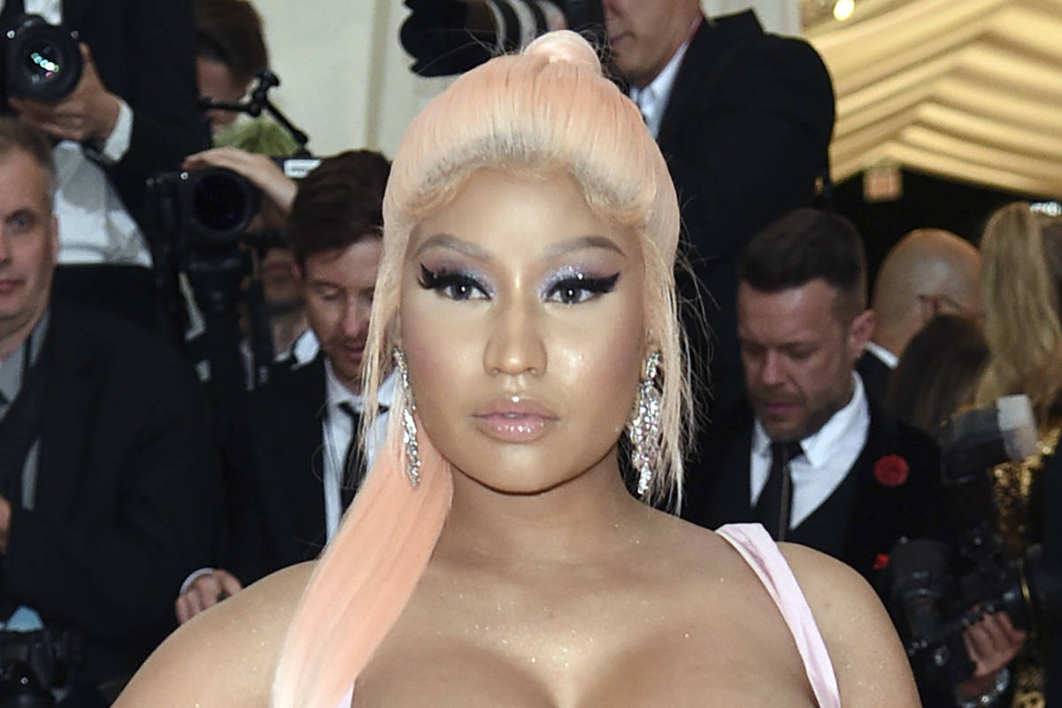 FILE - Nicki Minaj attends The Metropolitan Museum of Art's Costume Institute benefit gala in N ...