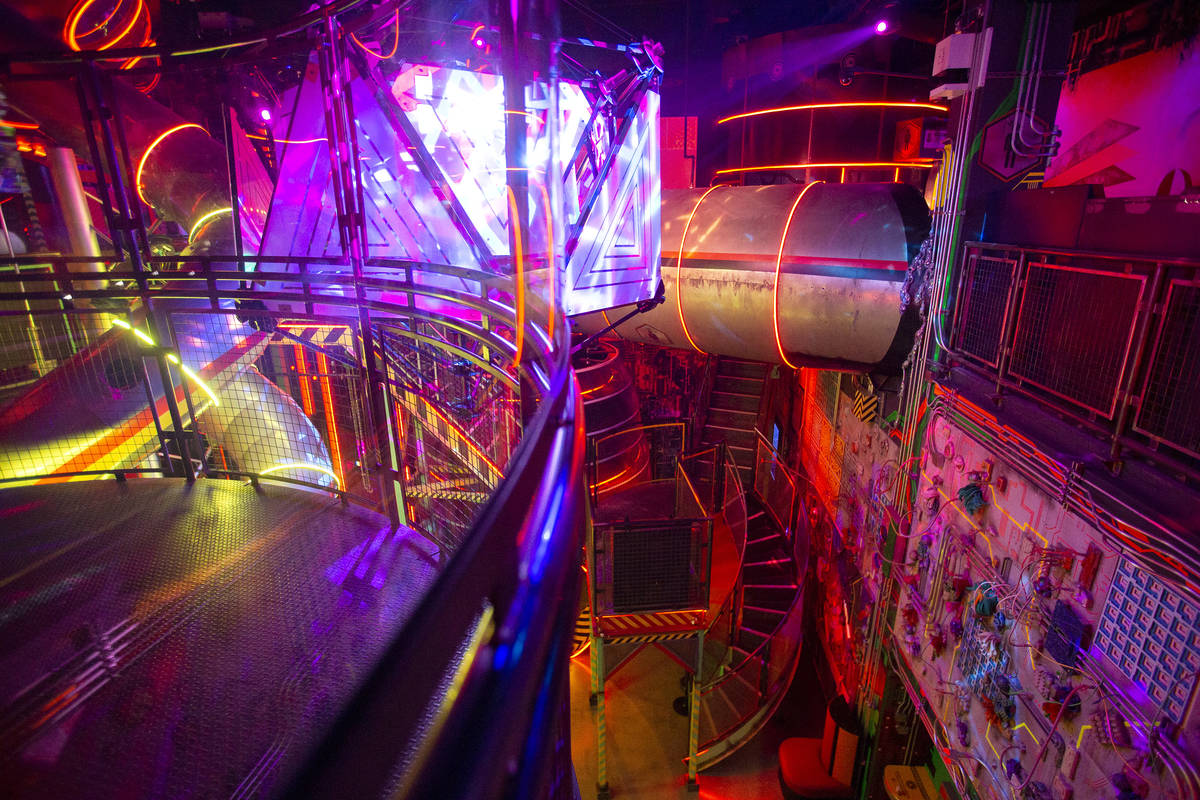 Slides, tunnels and tactile experiences are included in encounters in Omega Mart at Area15 on T ...