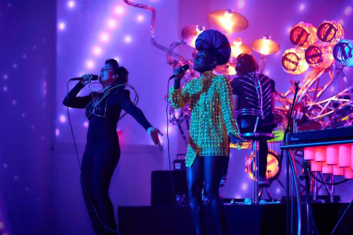 Noybel Gorgoy and Marieme Diop are shown with Soul in the Machine at The Portal at Area15 on Sa ...