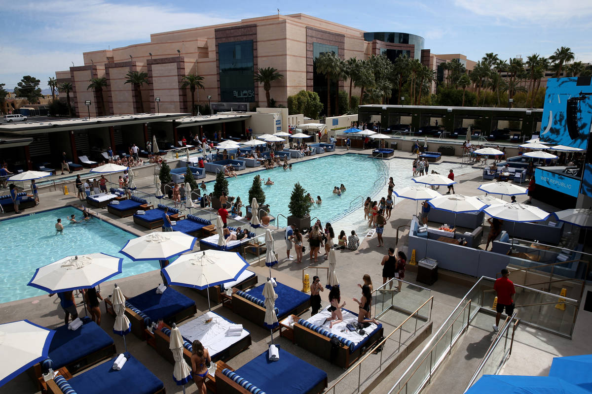 Wet Republic at MGM Grand in Las Vegas on Friday, March 6, 2020. (K.M. Cannon/Las Vegas Review- ...
