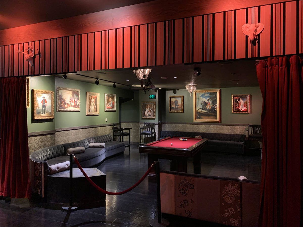 A look at 1923 Prohibition Bar at Mandalay Bay, which opens for live entertainment on Saturday, ...