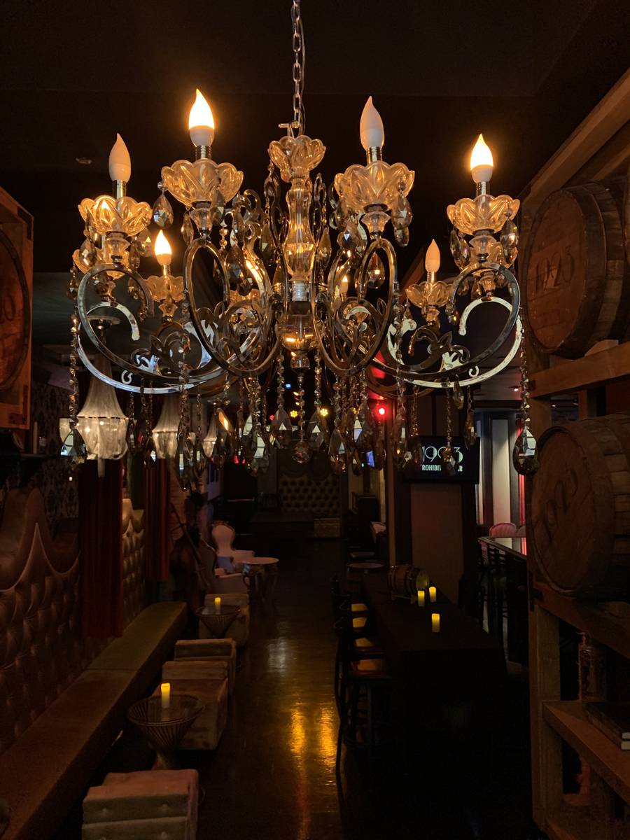 A look at 1923 Prohibition Bar at Mandalay Bay, which opens for live entertainment on Saturday, ...