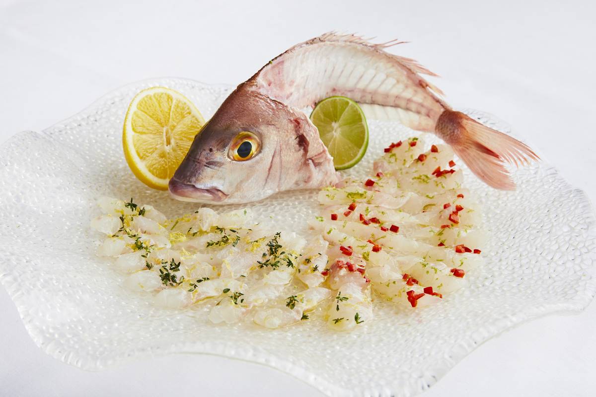 Whole fish sashimi is among the items that will be featured at Estiatorio Milos' raw bar. (Tim ...
