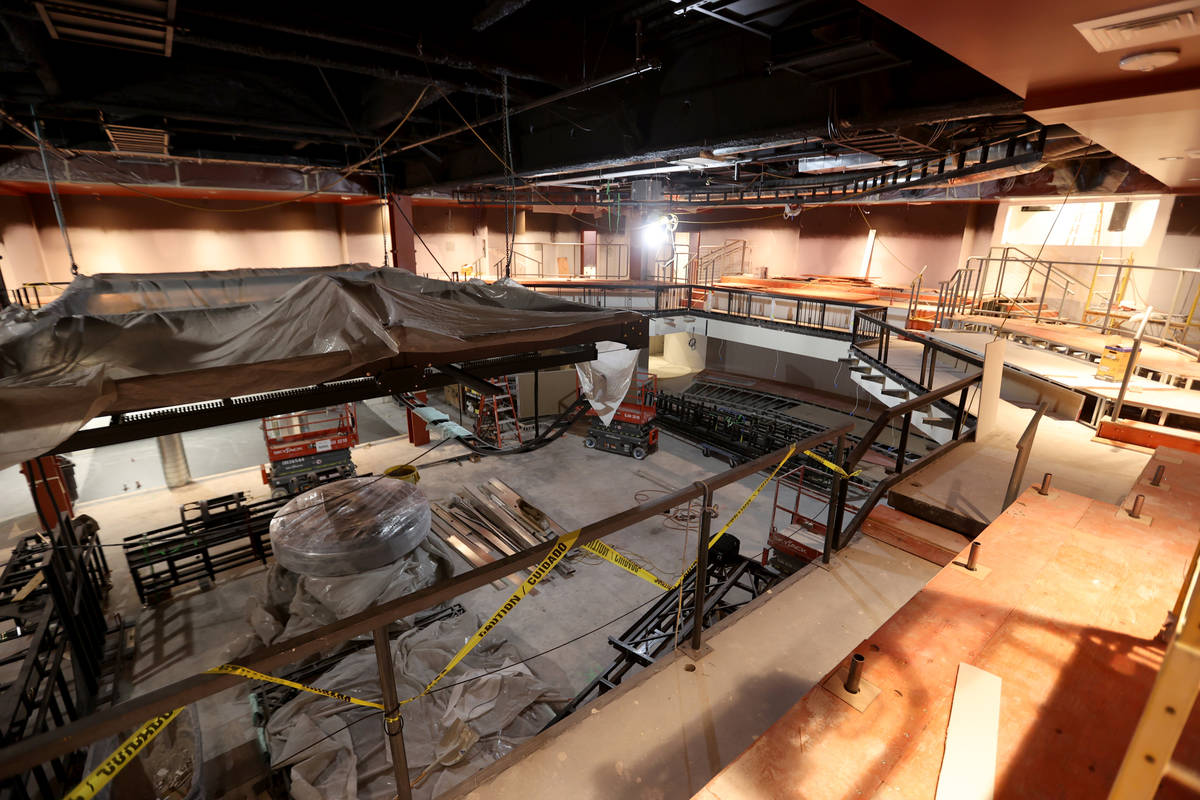 Magic Mike Live Theater under construction at Sahara Las Vegas Wednesday, March 10, 2021. &quot ...