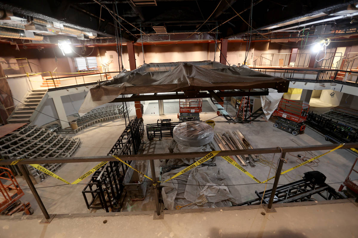 Magic Mike Live Theater under construction at Sahara Las Vegas Wednesday, March 10, 2021. &quot ...