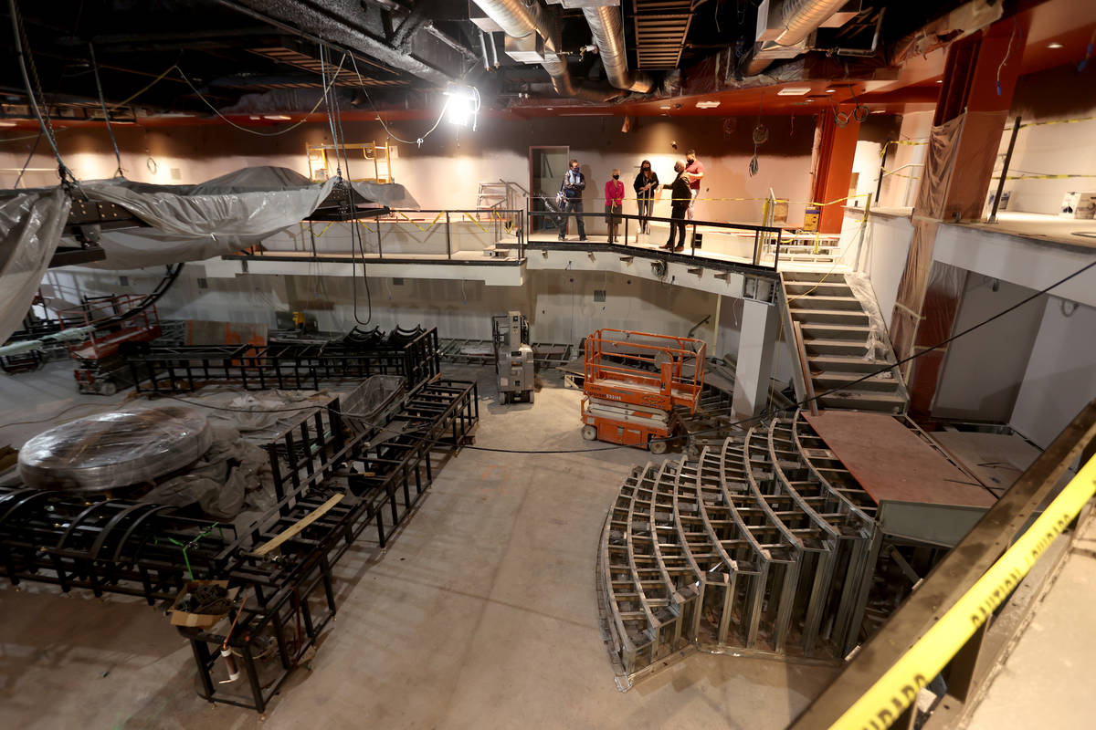 Magic Mike Live Theater under construction at Sahara Las Vegas Wednesday, March 10, 2021. &quot ...