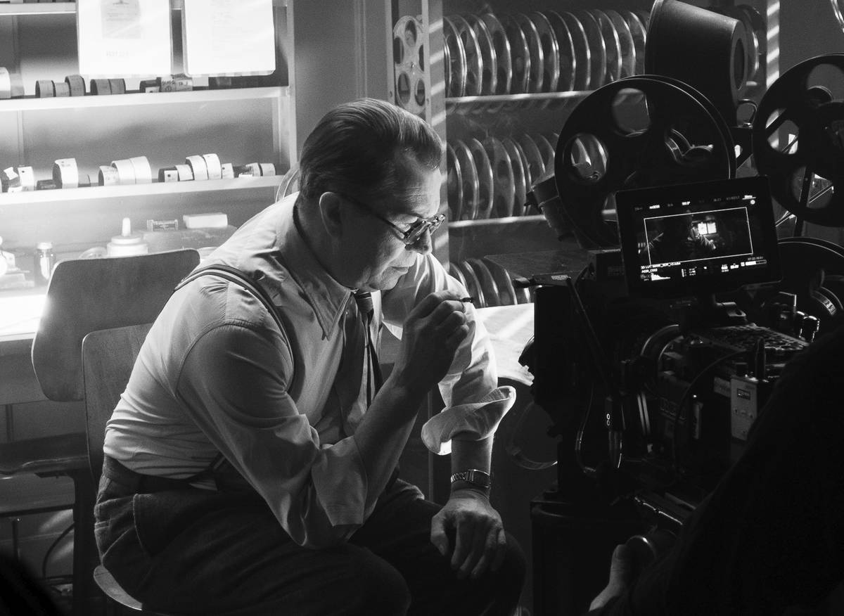 In this image released by Netflix, Gary Oldman portrays Herman Mankiewicz in a scene from &quot ...