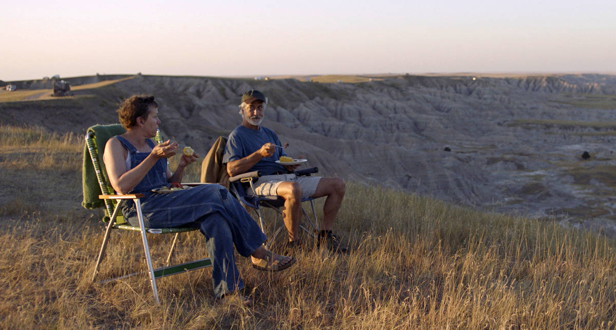 This image released by Searchlight Pictures shows Frances McDormand, left, and and David Strath ...