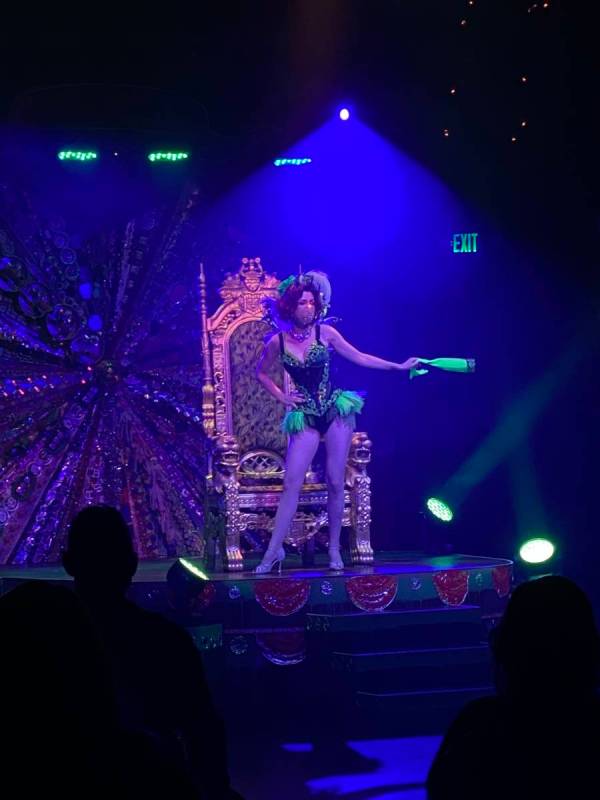 The Green Fairy is shown at "Absinthe" is shown at the show's return at Caesars Palace on Wedne ...