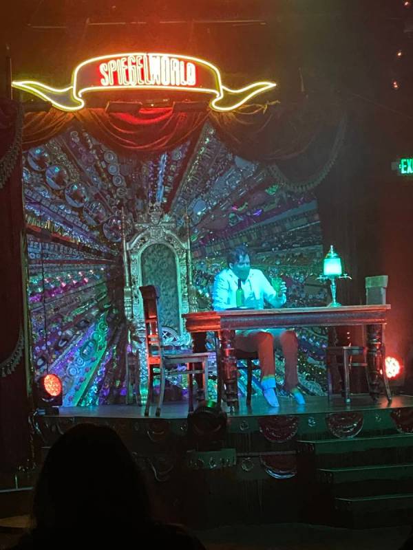 The opening scene of "Absinthe" at Caesars Palace on Wednesday, March 17, 2021. (John Katsilome ...