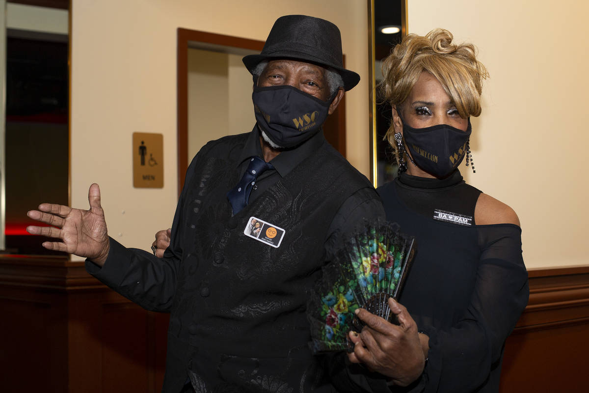 Bathroom attendants Terry Brooks, left, and Pamela Hill pose at their posts at West Side Oasis ...