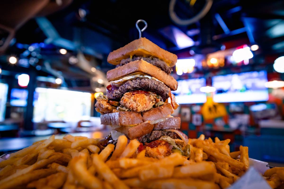 The Victory Lap Challenge at Sickies. (Sickies Garage Burgers & Brews)