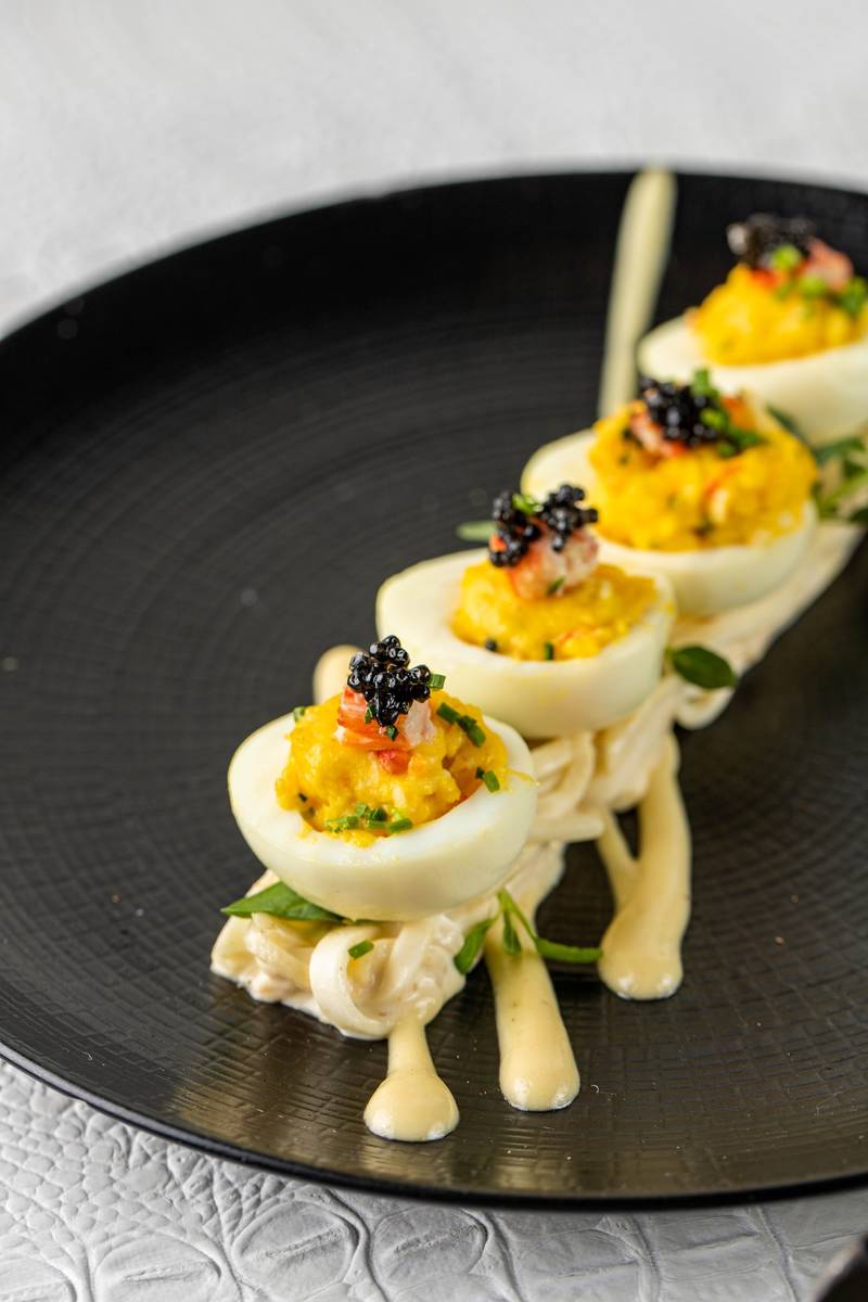 King crab deviled eggs at STK Steakhouse. (STK Steakhouse)