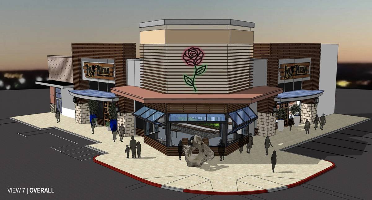 La Neta Cocinia y Lounge, shown in a rendering, will be in part of the space formerly occupied ...