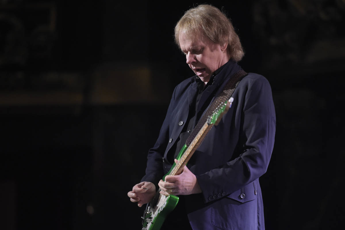James Young of Styx performs Thursday, Jan. 5, 2017, to promote the band's upcoming show with D ...