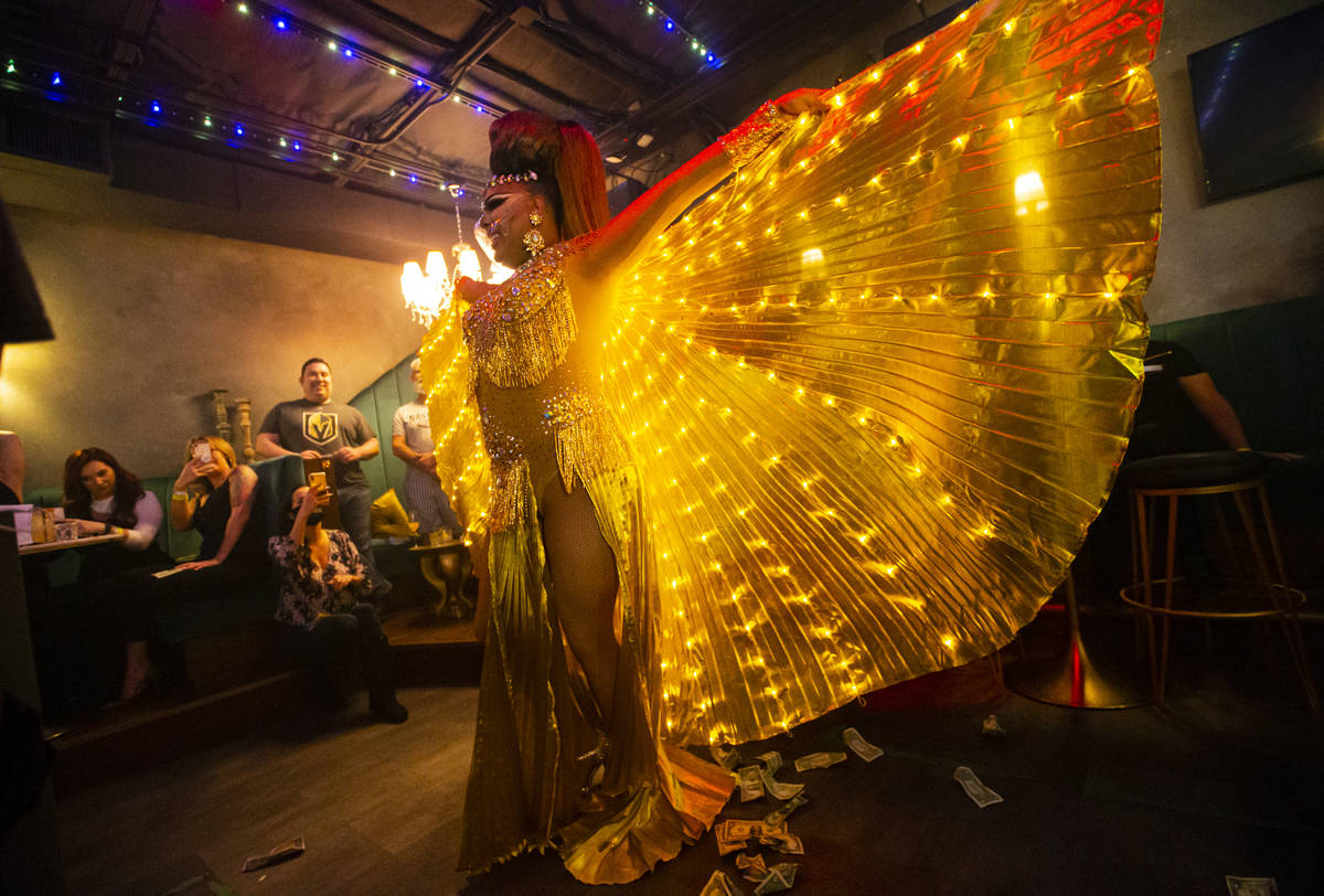 Drag queen Alexis Mateo performs during the "Bottomless Drag Brunch" show at The Gard ...