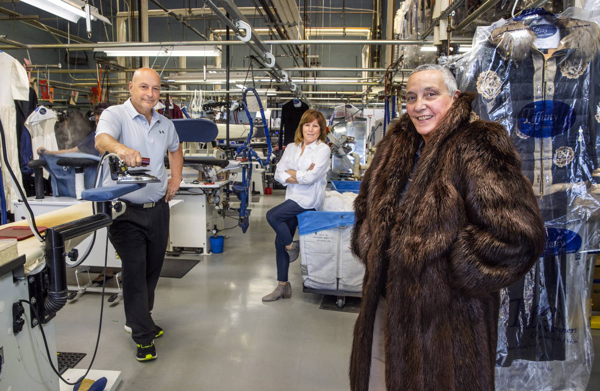 (From left) Tiffany Cleaners owners Dan and Judy Del Rossi with driver Joann Matarazzo at their ...