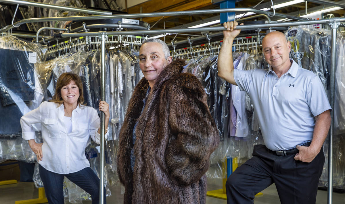 Driver Joann Matarazzo, center, with Tiffany Cleaners owners Judy, left, and Dan Del Rossi at t ...