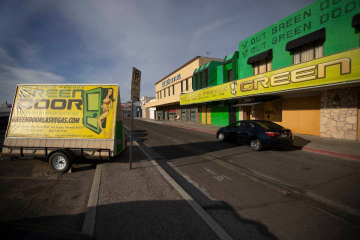 The Green Door in Las Vegas, Wednesday, March 24, 2021. (Erik Verduzco / Las Vegas Review-Journ ...