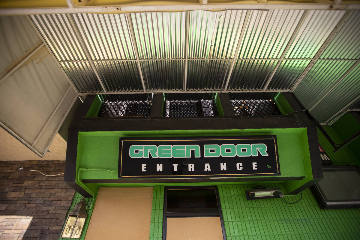The Green Door in Las Vegas, Wednesday, March 24, 2021. (Erik Verduzco / Las Vegas Review-Journ ...