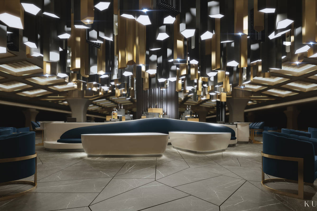 An artist's rendering of Crystal Bar, which will take center stage on the casino floor at Resor ...