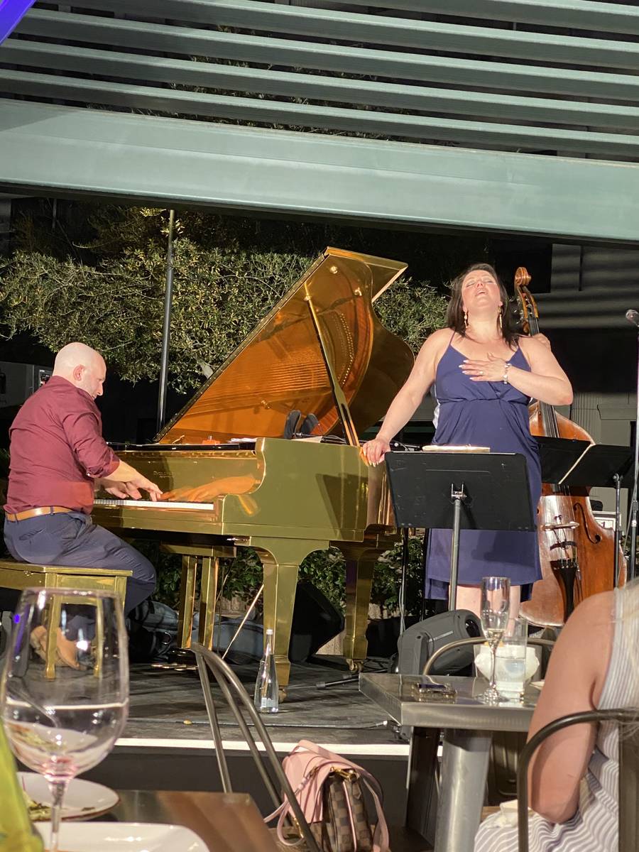 Jazz great Jane Monheit and pianist Max Haymer perform at DW Bistro on Saturday, April 3, 2021. ...