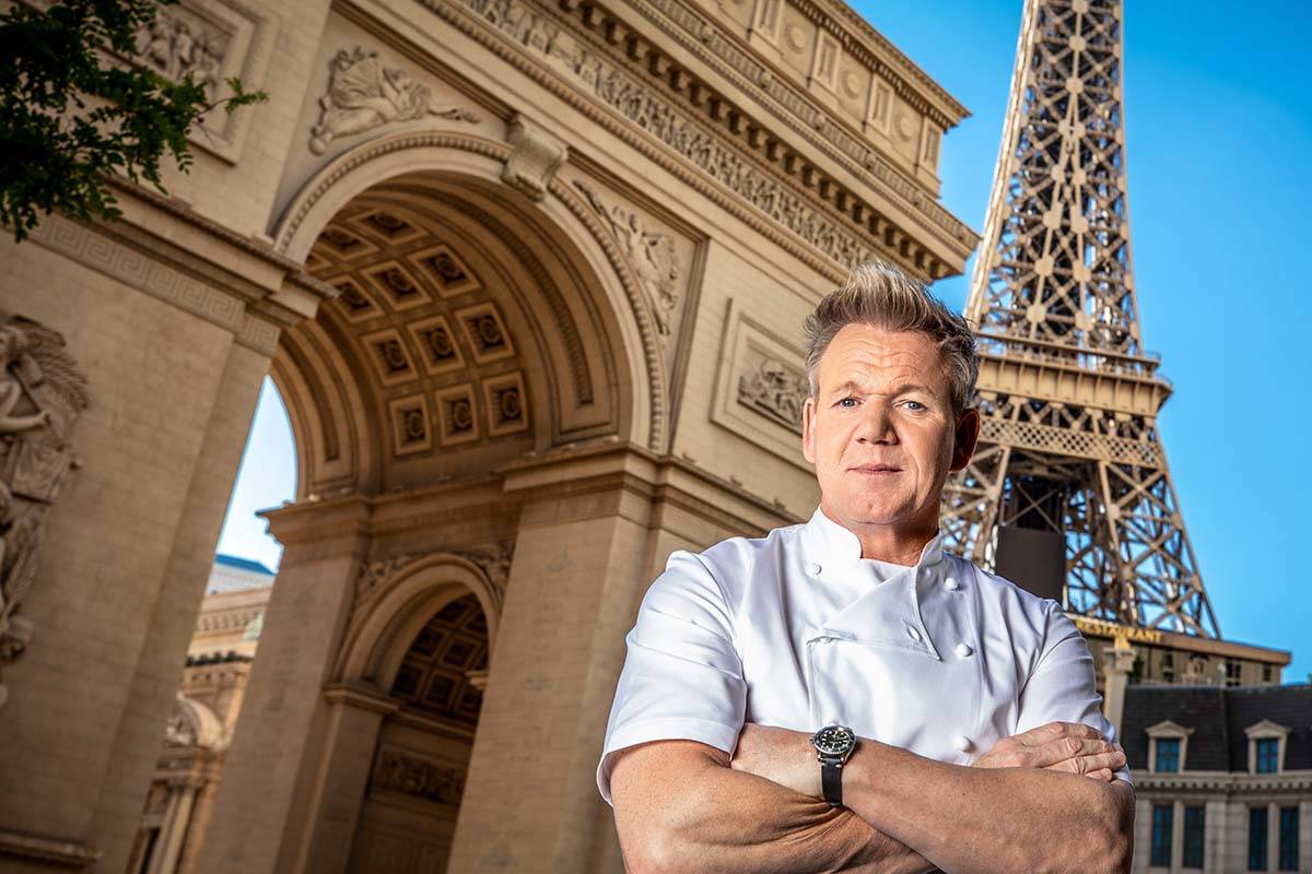 Gordon Ramsay, seen at Gordon Ramsay Steak at Paris Las Vegas. (Kabik)