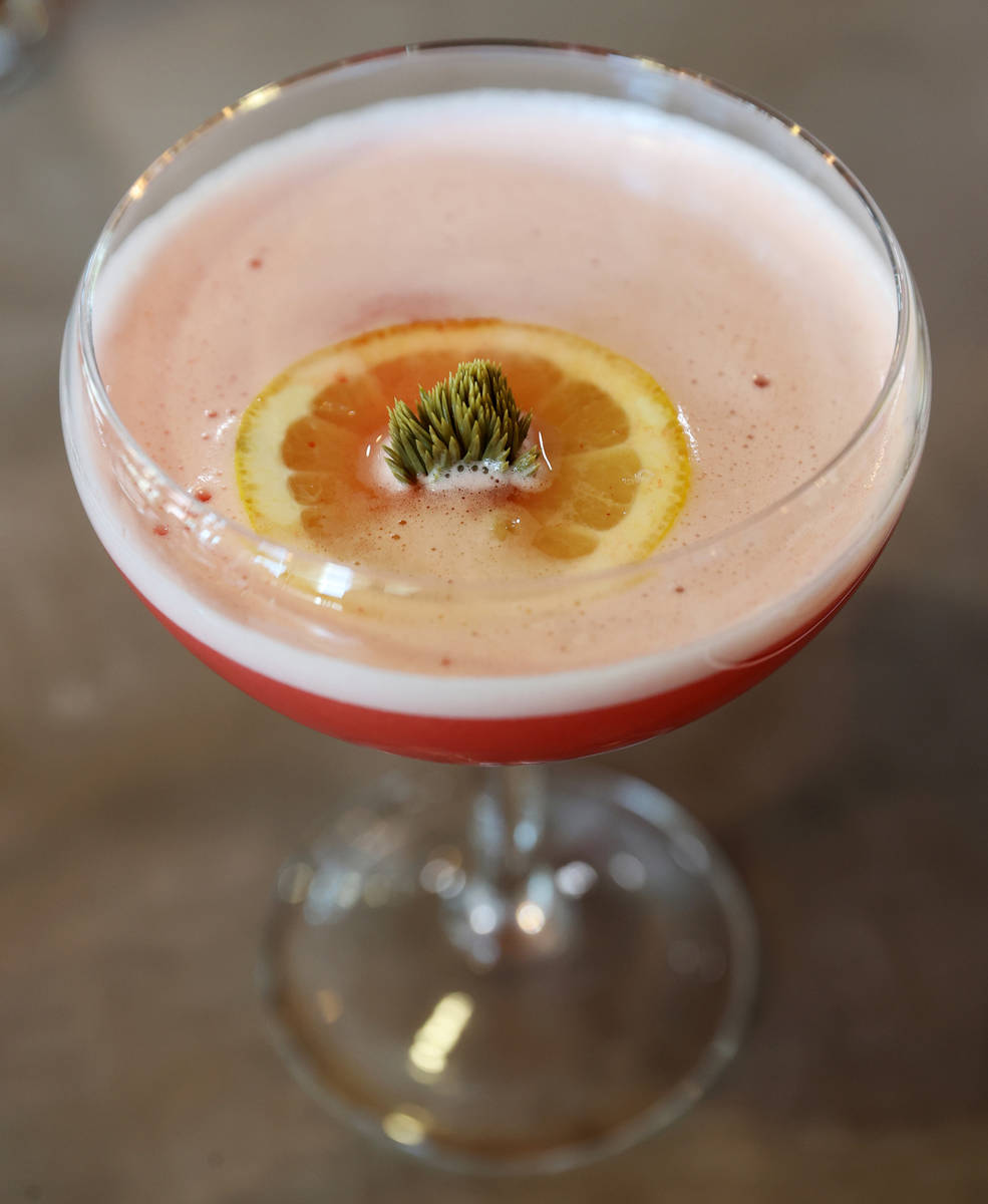The Penalty Box with gin, strawberry, lemon and syrup at Sticks Tavern. (K.M. Cannon/Las Vegas ...