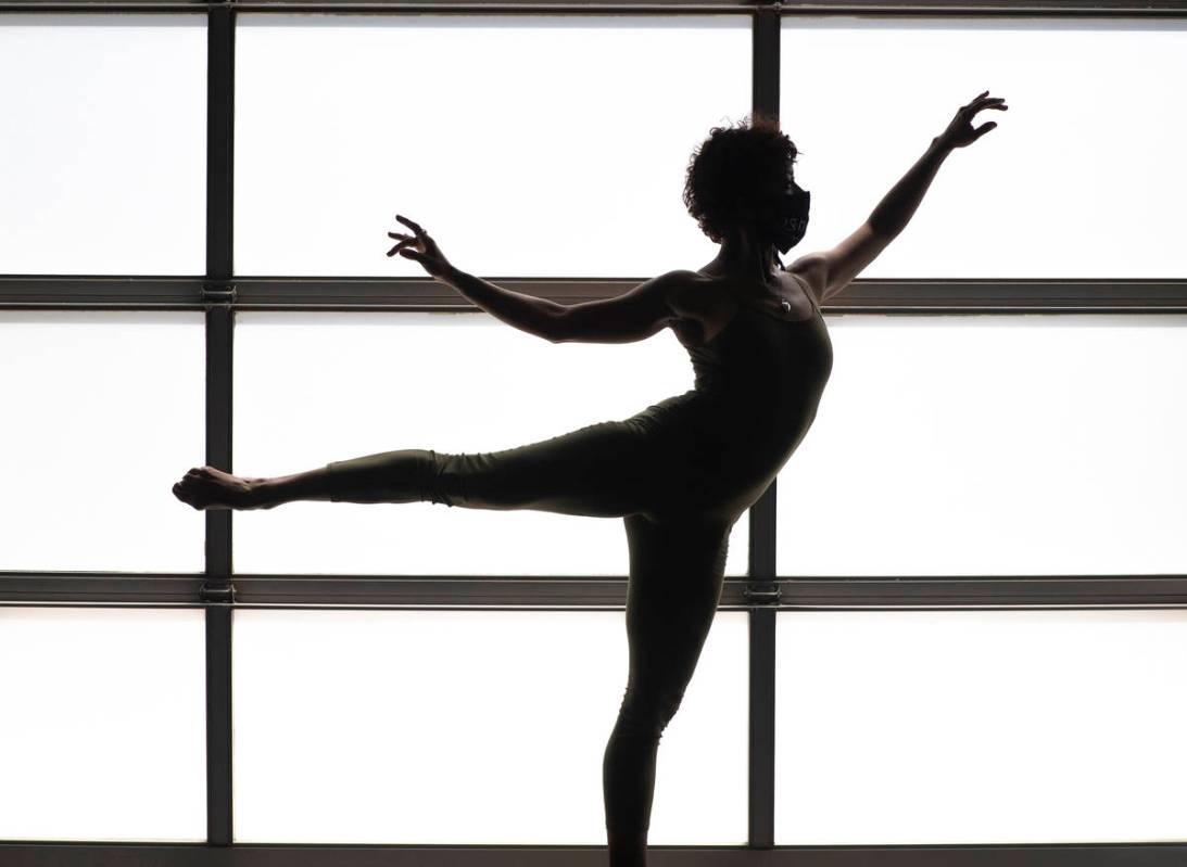 Dancer Tiffany DeAlba, previously with Cirque du Soleil's Beatles Love, rehearses, Thursday, Ap ...