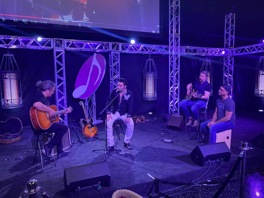 Elvis Lederer, Justin Shandor, Martin Zimmerman and Pepe Jimenez jam during rehearsals for "Elv ...