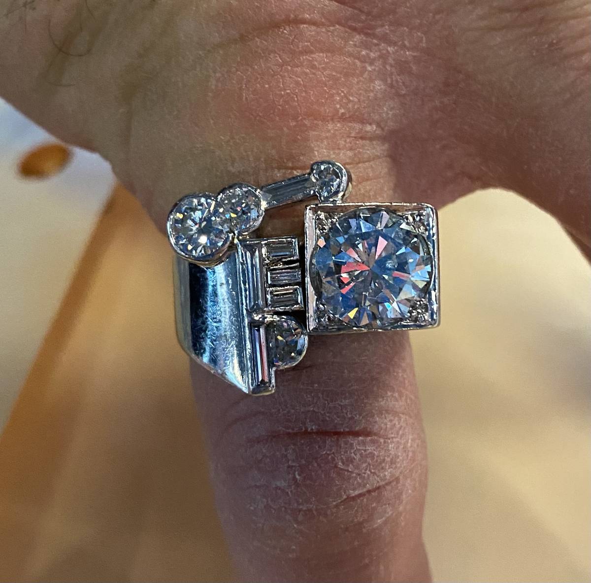 The Elvis Presley stage ring once owned by Gordie Brown, now in the possession of Las Vegas jew ...