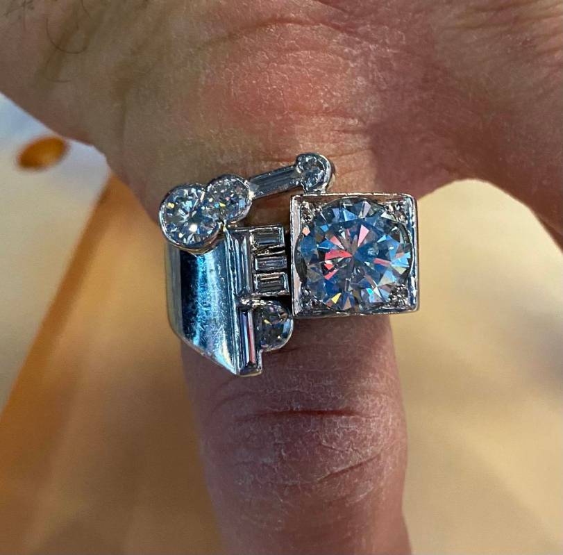 The Elvis Presley stage ring once owned by Gordie Brown, now in the possession of Las Vegas jew ...